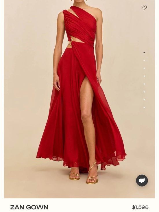 cult gaia Dresses & Skirts - Cult Gaia Zan Gown- Merlot One-Shoulder Maxi Dress with Side Cutout